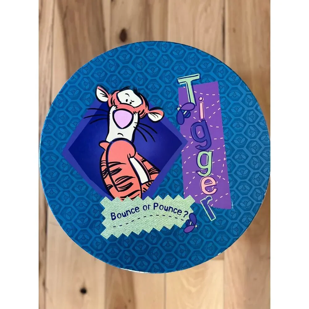 Winnie the Pooh Vinatyge Hat Box, Tiger Pounce or Bounce, 16in. Excellent Cond. - Picture 1 of 6